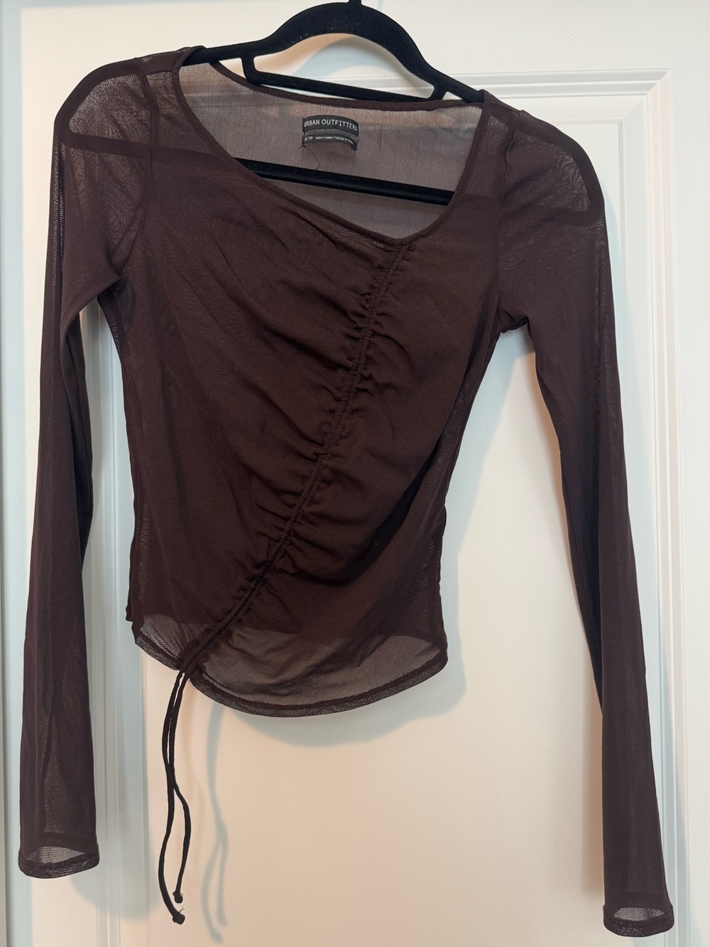 Y2K Style Urban Outfitters Asymmetrical Mesh Top